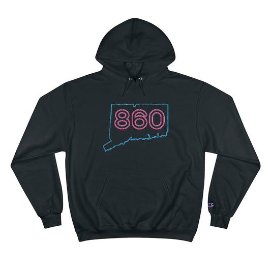 Connecticut hoodie. New Britain, southington, willimantic,  Bristol, old say brook, Torrington, east hartford, Windsor, Farmington, Glastonbury, West Hartford, Windsor locks, new milford, putnumn, storrs  simsbury, deep river, vernon rockville, Wethersfield, newington,  mystic, East Hampton, niantic, lcolchester, coventry, Essex, haddam,  old Lyme, 

860 Pink Neon // 860 CT  champion hoodie sweatshirt // Finding Connecticut 
