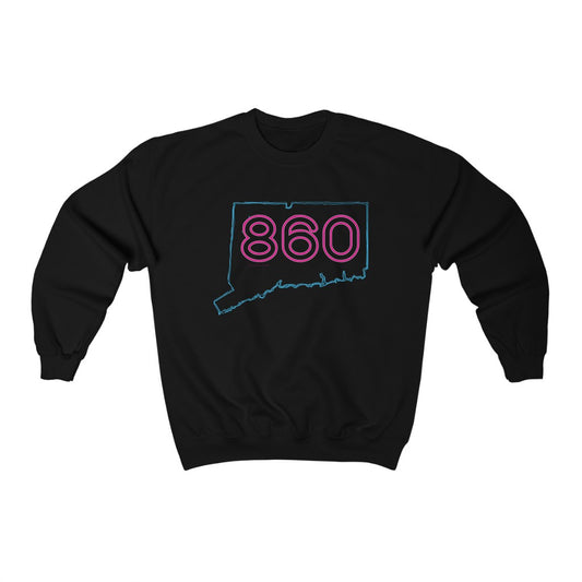 Connecticut sweatshirt. 

860 Pink Neon // 860 Connecticut unisex swweatshirt // Finding Connecticut 