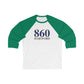 860 Hartford Unisex 3/4 Sleeve Baseball Tee 860 Hartford Collection. Inspired by the Connecticut flag and the 860! Show off for your pride for Connecticut and Hartford!   Proceeds of this collection go to help build Finding Connecticut’s website and brand. • Free USA shipping   Click here to go to our home page

860 hartford // hartfod connecticut unisex shirt // finding connecticut