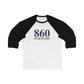 860 Hartford Unisex 3/4 Sleeve Baseball Tee 860 Hartford Collection. Inspired by the Connecticut flag and the 860! Show off for your pride for Connecticut and Hartford!   Proceeds of this collection go to help build Finding Connecticut’s website and brand. • Free USA shipping   Click here to go to our home page

860 hartford // hartfod connecticut unisex shirt // finding connecticut