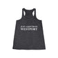 Just a kid from Westport Women's Flowy Racerback Tank