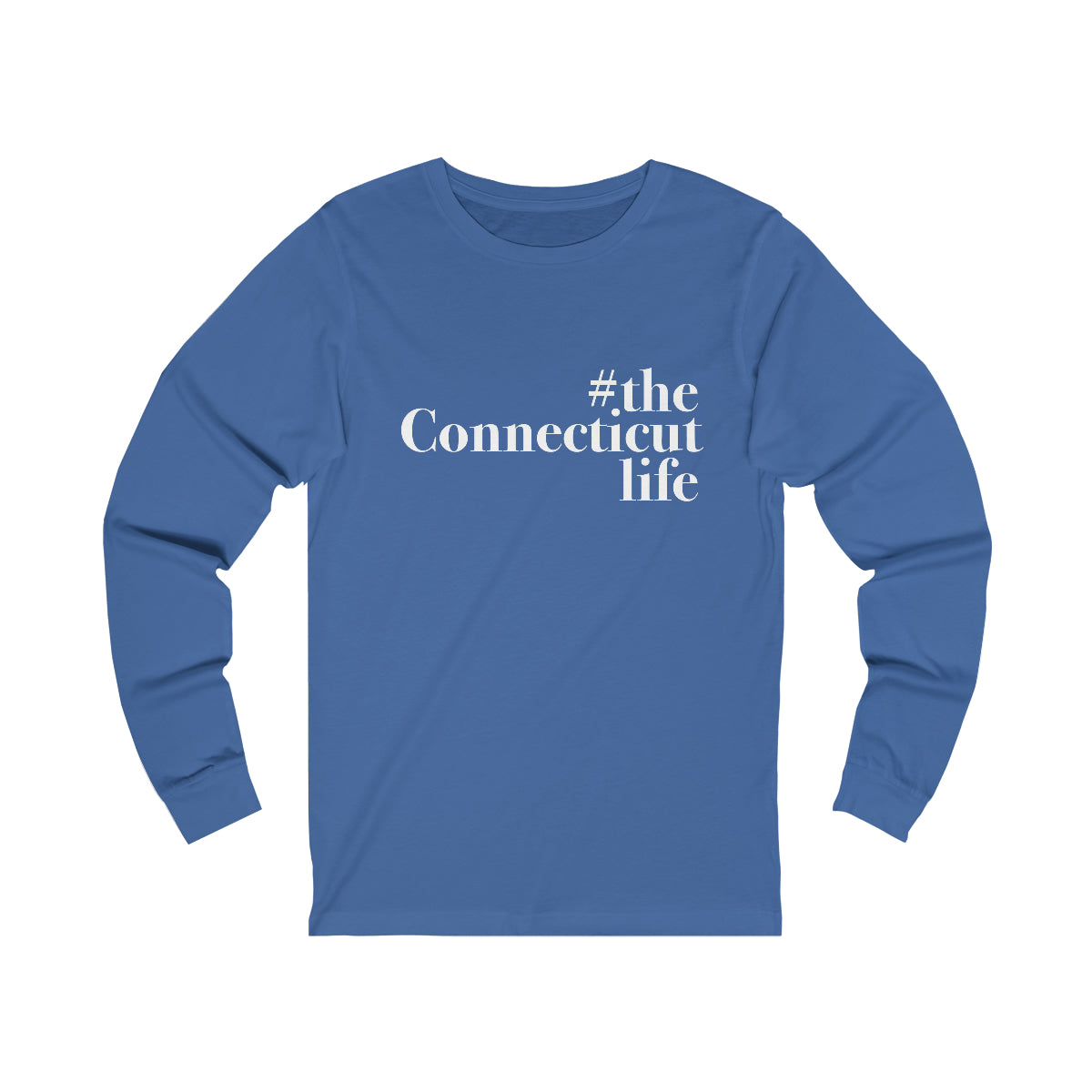 #theconnecticutlife unisex long sleeve tee shirt 