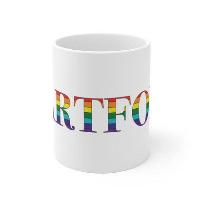 Hartford Rainbow White Ceramic Mug