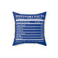 westport facts pillow