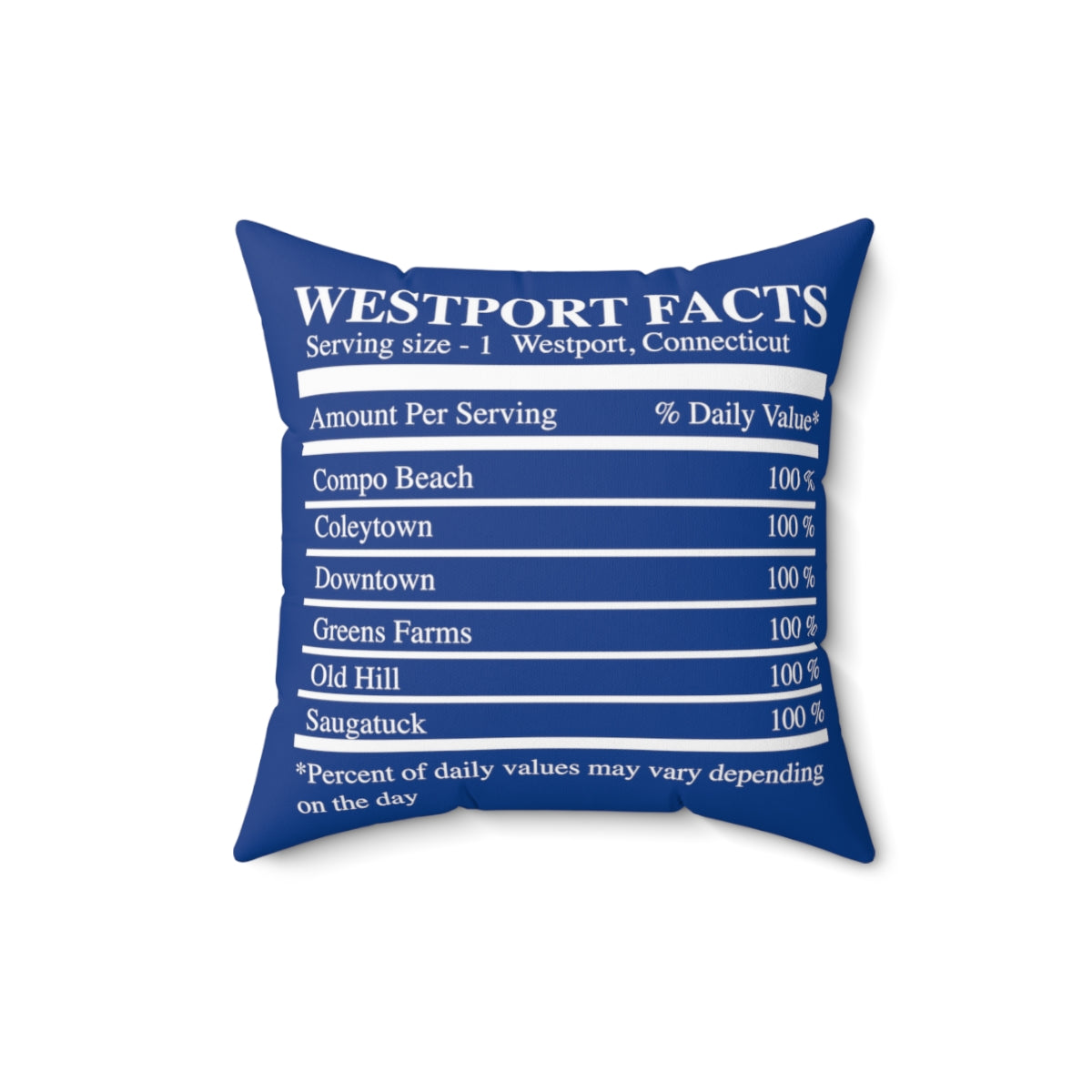 westport facts pillow