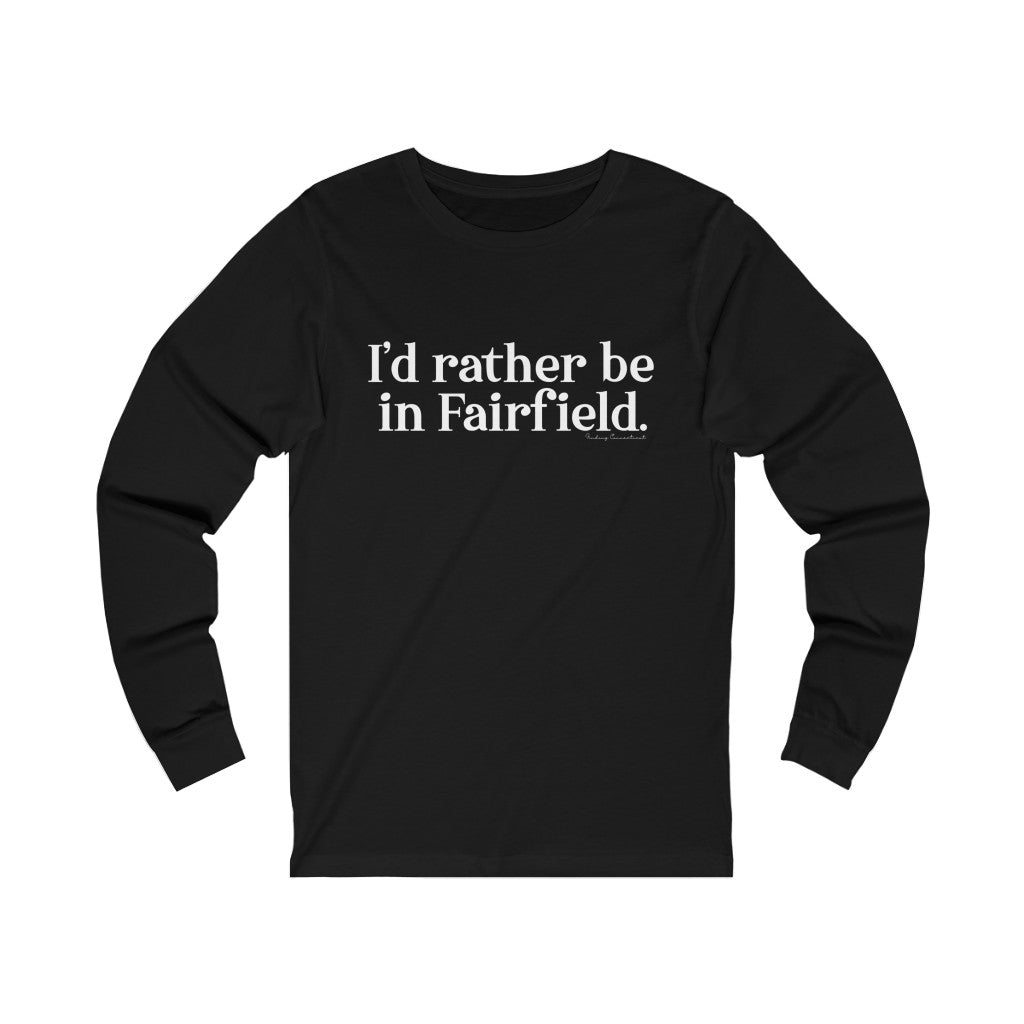 I'd rather be in Fairfield travel mug, hoodies, sweatshirts, shirts, home gifts and apparel. Unless noted proceeds go to help grow Finding Fairfield and Finding Connecticut's brand. Free shipping on all products. 