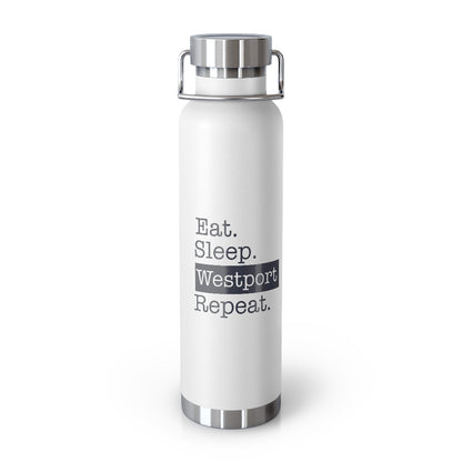 Eat. Sleep. Westport. Repeat. Camping mugs,  Water bottles, tumblers, mugs, travel mugs, apparel and gifts Westport, Connecticut. Unless noted sales goes to helps grow Finding Westport's website. Free shipping on all products. 