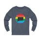Connecticut Rainbow Unisex Jersey Long Sleeve Tee