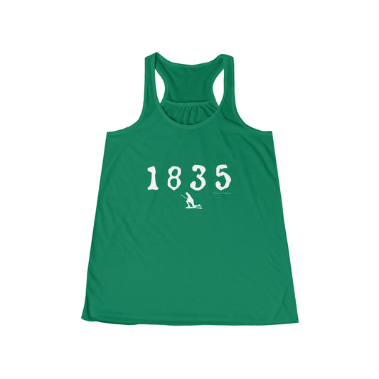 1835 Westport - White Women's Flowy Racerback Tank