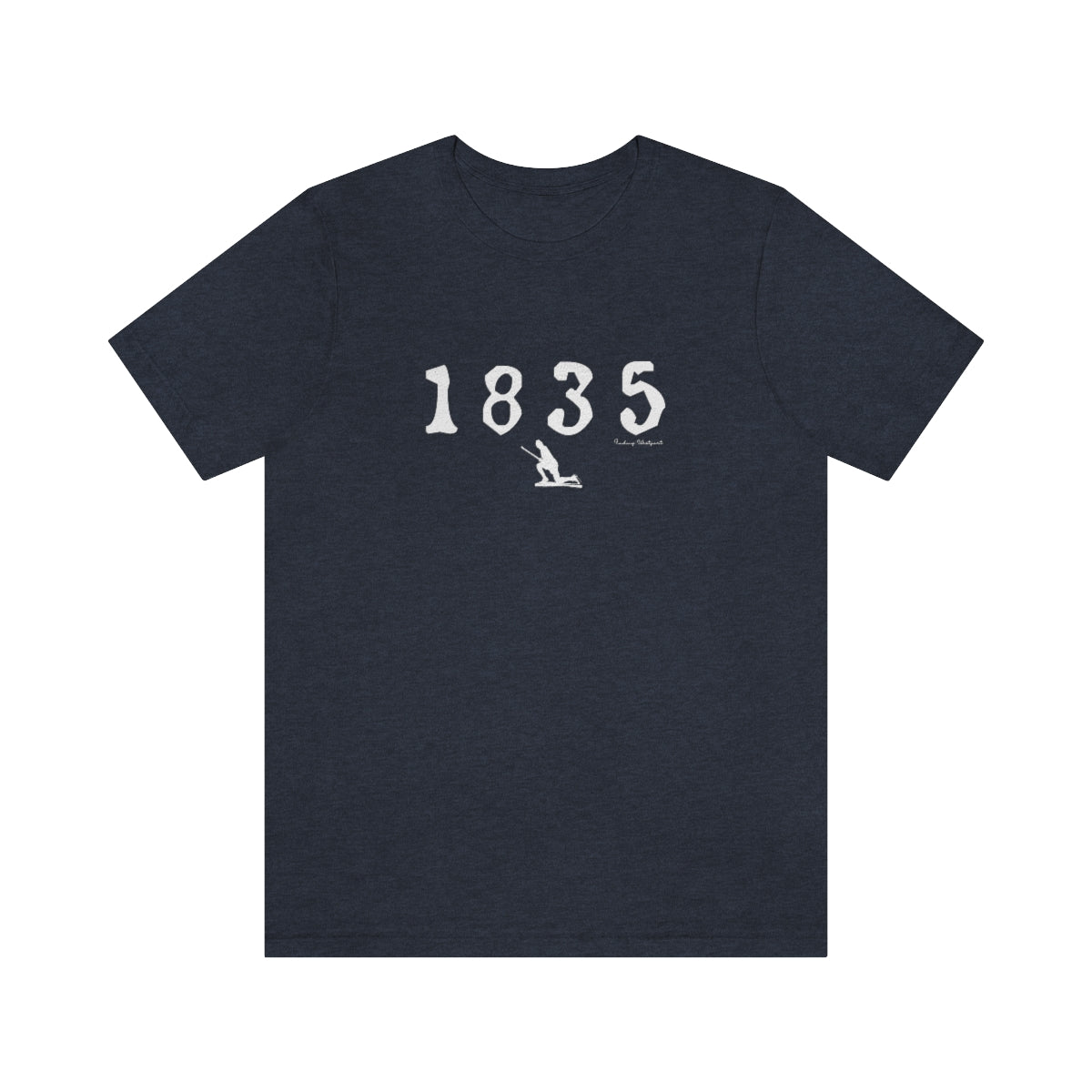 1835 Westport - White Unisex Jersey Short Sleeve Tee