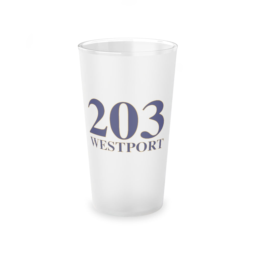 203 Westport Frosted Pint Glass, 16oz