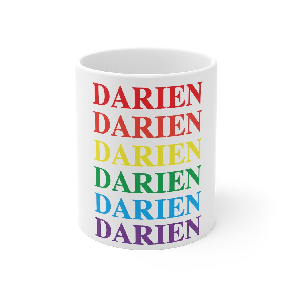 Do you have Darien Pride?  Darien, Connecticut apparel and gifts including mugs including LGBTQ inspired mugs