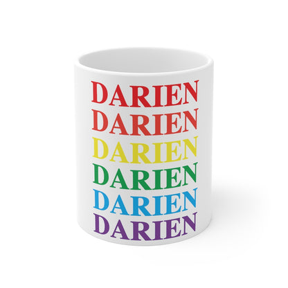 Do you have Darien Pride?  Darien, Connecticut apparel and gifts including mugs including LGBTQ inspired mugs