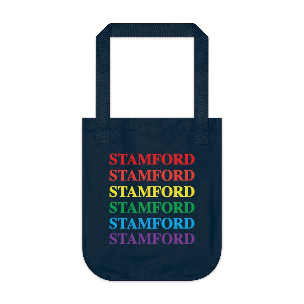 Do you have Stamford Pride?  Stamford, Connecticut apparel and gifts including mugs including LGBTQ inspired tote bags