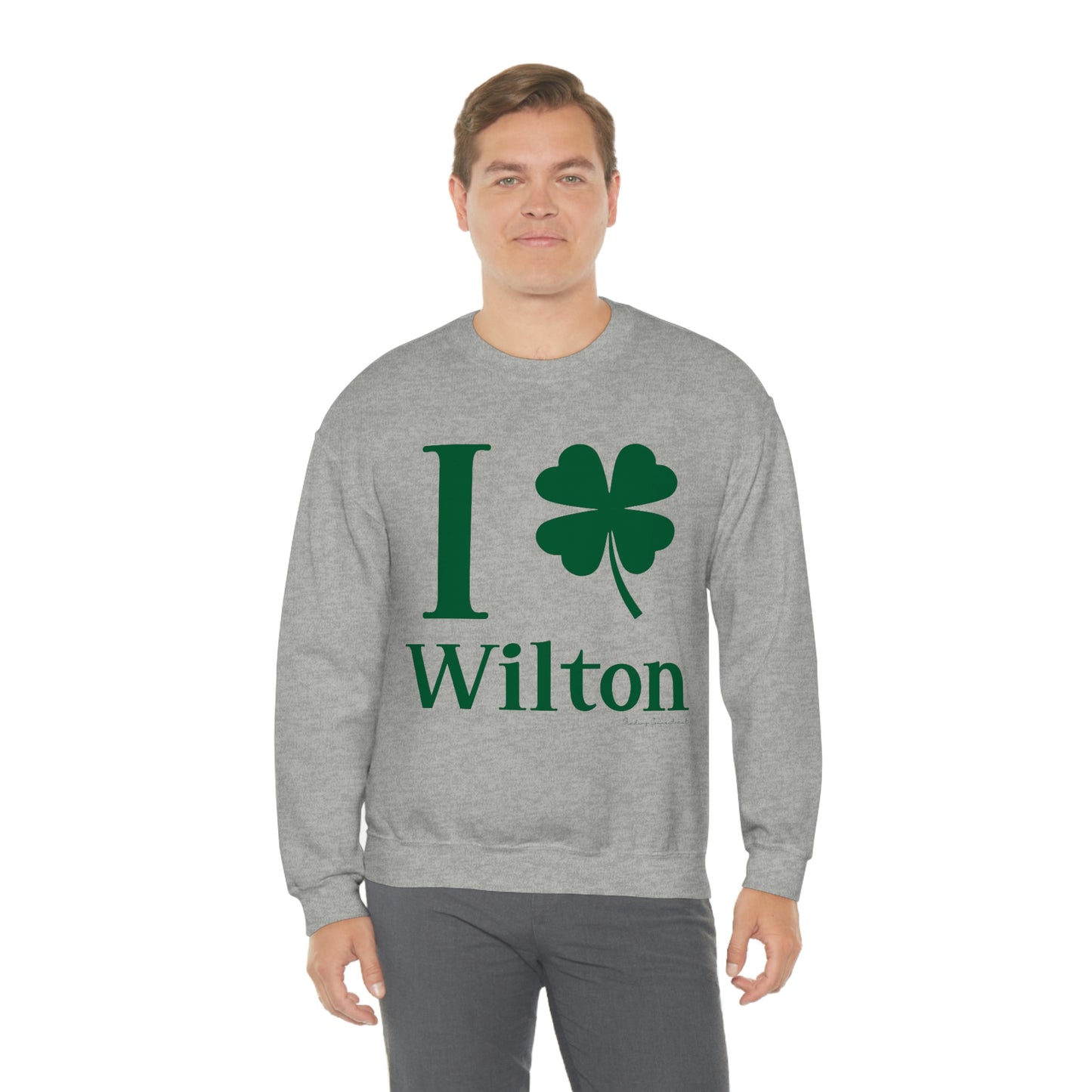 I Clover Wilton (Green)   Unisex Heavy Blend™ Crewneck Sweatshirt