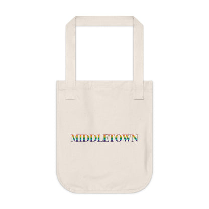 Middletown Rainbow Organic Canvas Tote Bag