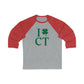 Connecticut st. patricks day shirt, i clover ct 