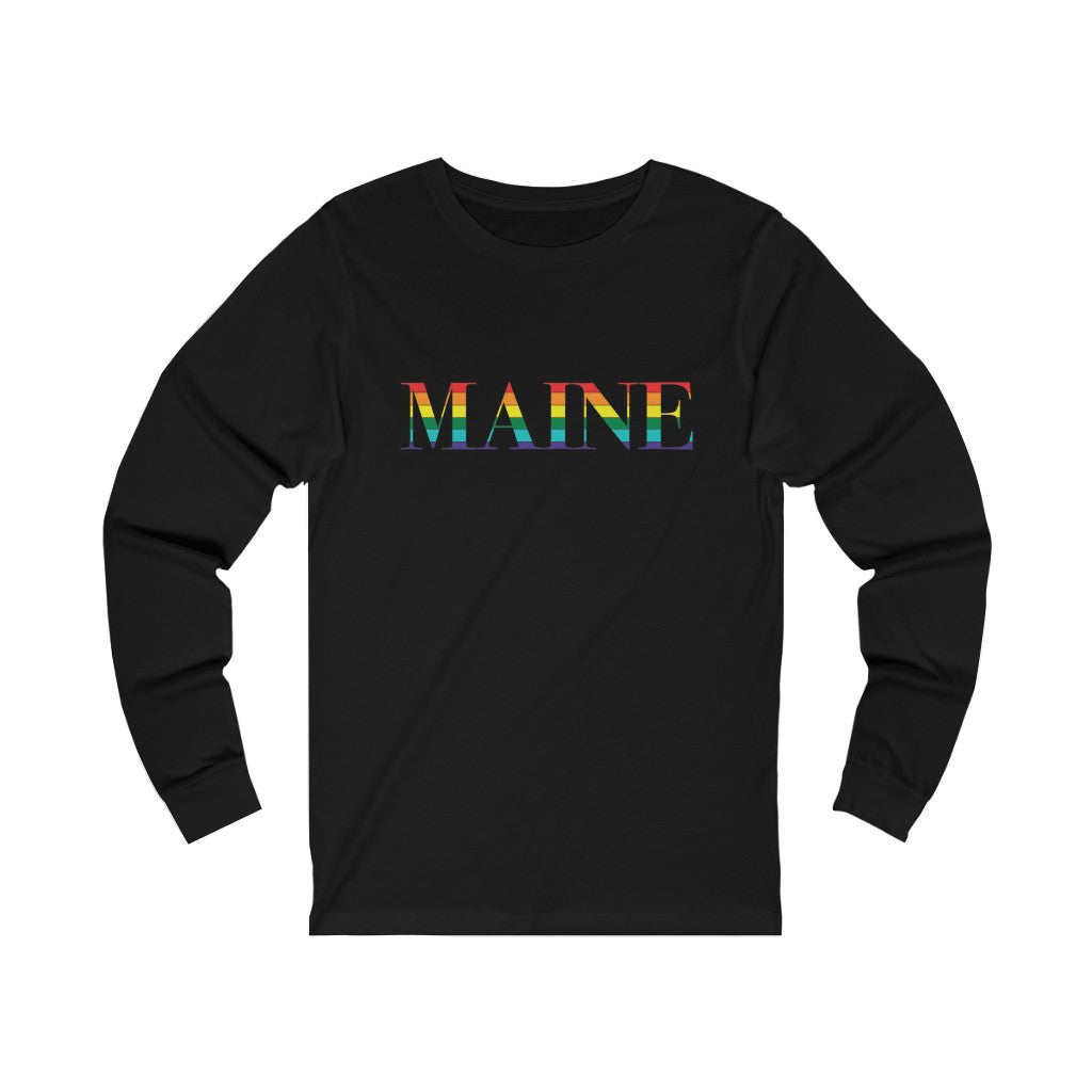 Maine Pride Unisex Jersey Long Sleeve Tee