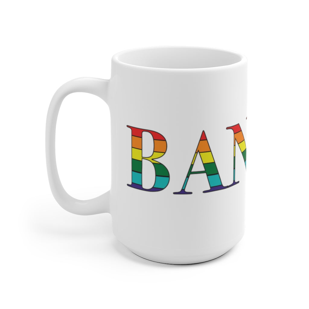 Bangor Rainbow White Ceramic Mug