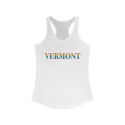 Vermont Rainbow Women's Ideal Racerback Tank