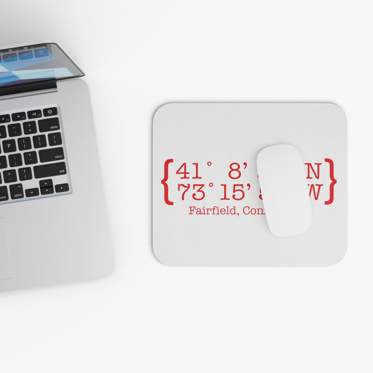 Fairfield Coordinates Mouse Pad (Rectangle)