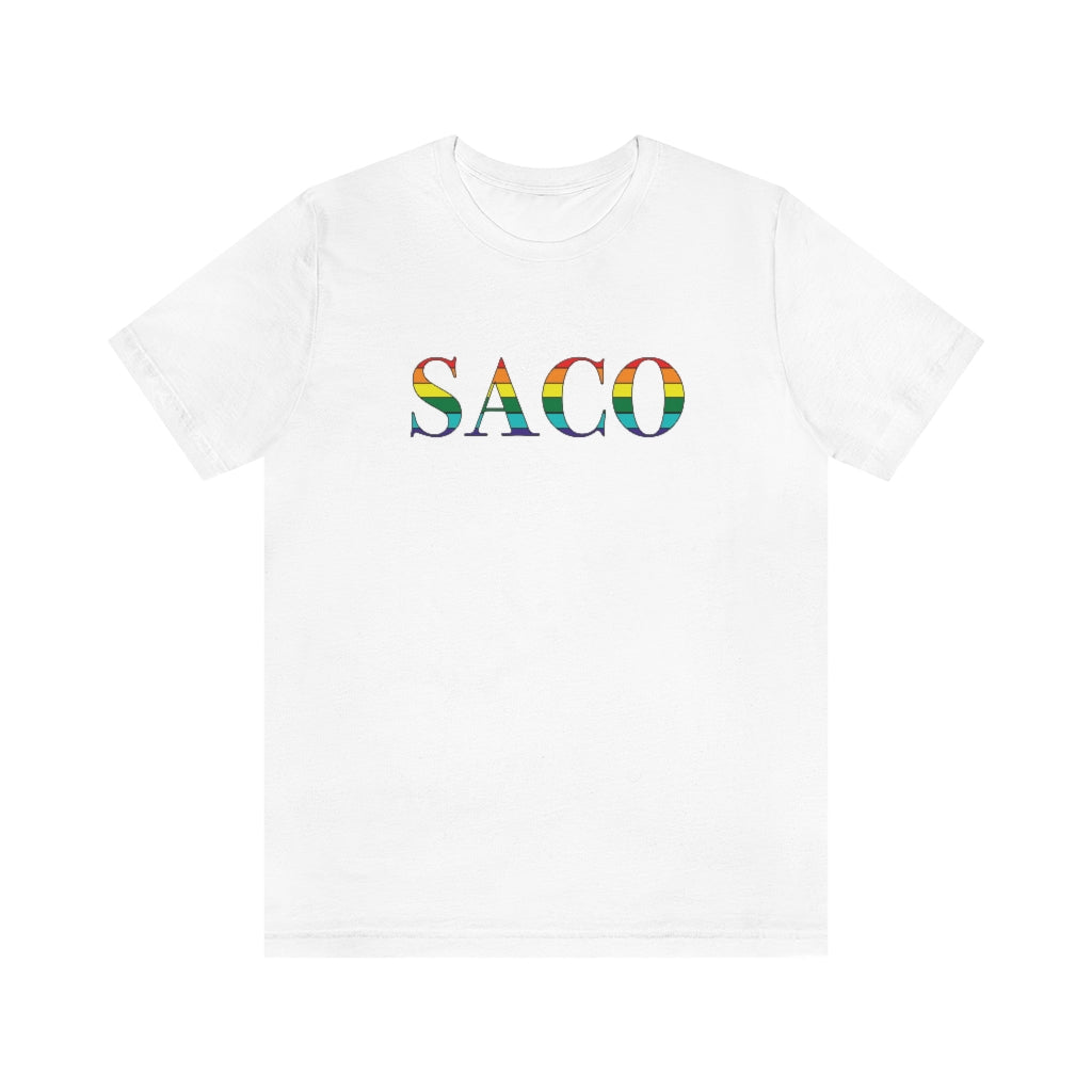 Saco Rainbow Unisex Jersey Short Sleeve Tee