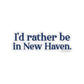 new haven ct / connecticut sticker 