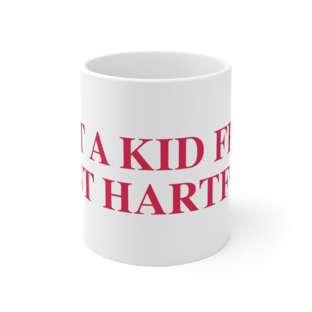 Just a kid from West Hartford White Ceramic Mug