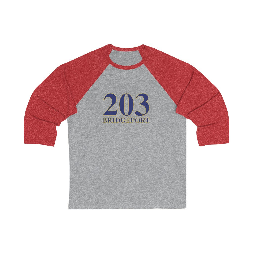 203 Bridgeport Unisex 3\4 Sleeve Baseball Tee