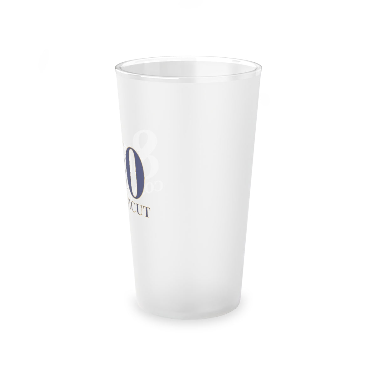 860 Connecticut Frosted Pint Glass, 16oz