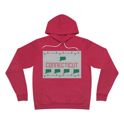 Connecticut ugly holiday hooded sweatshirt hoodie