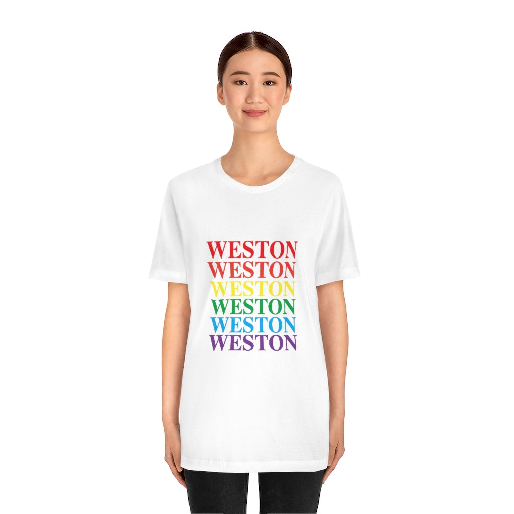 Do you have Weston Pride? Weston, Connecticut apparel and gifts including mugs including LGBTQ inspired apparel and gifts. 10% of pride sales are donated to a Connecticut LGBTQ organization. Free shipping! 