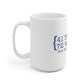 New Britain Coordinates White Ceramic Mug