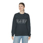 Greenwich Coordinates Unisex Heavy Blend™ Crewneck Sweatshirt - White Print