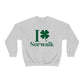 Norwalk Connecticut St. Patrick's Day shirt, I Clover Norwalk