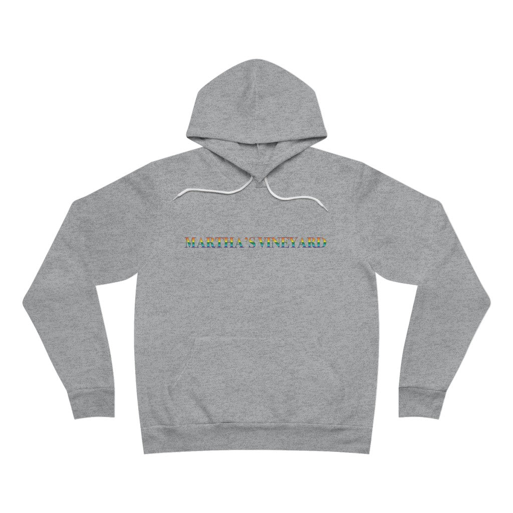 Martha's Vineyard Rainbow  Unisex Sponge Fleece Pullover Hoodie