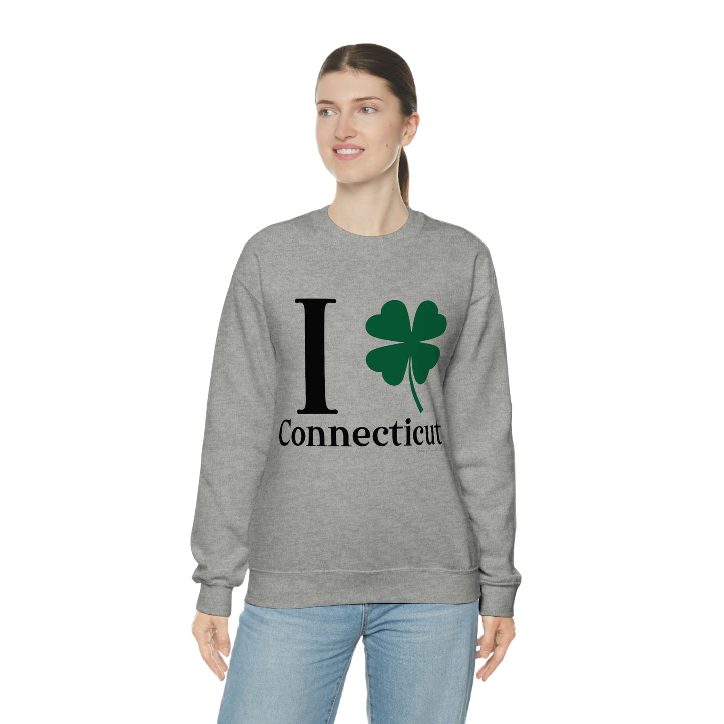 I Clover Connecticut Unisex Heavy Blend™ Crewneck Sweatshirt