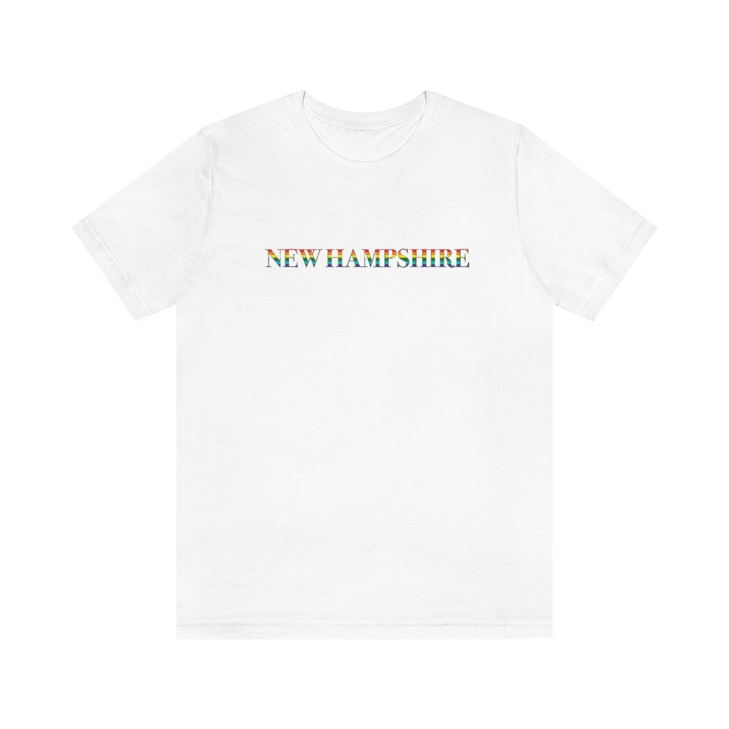 New Hampshire Rainbow Unisex Jersey Short Sleeve Tee