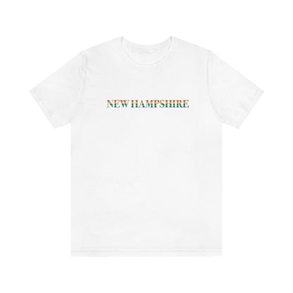 New Hampshire Rainbow Unisex Jersey Short Sleeve Tee