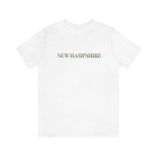 New Hampshire Rainbow Unisex Jersey Short Sleeve Tee