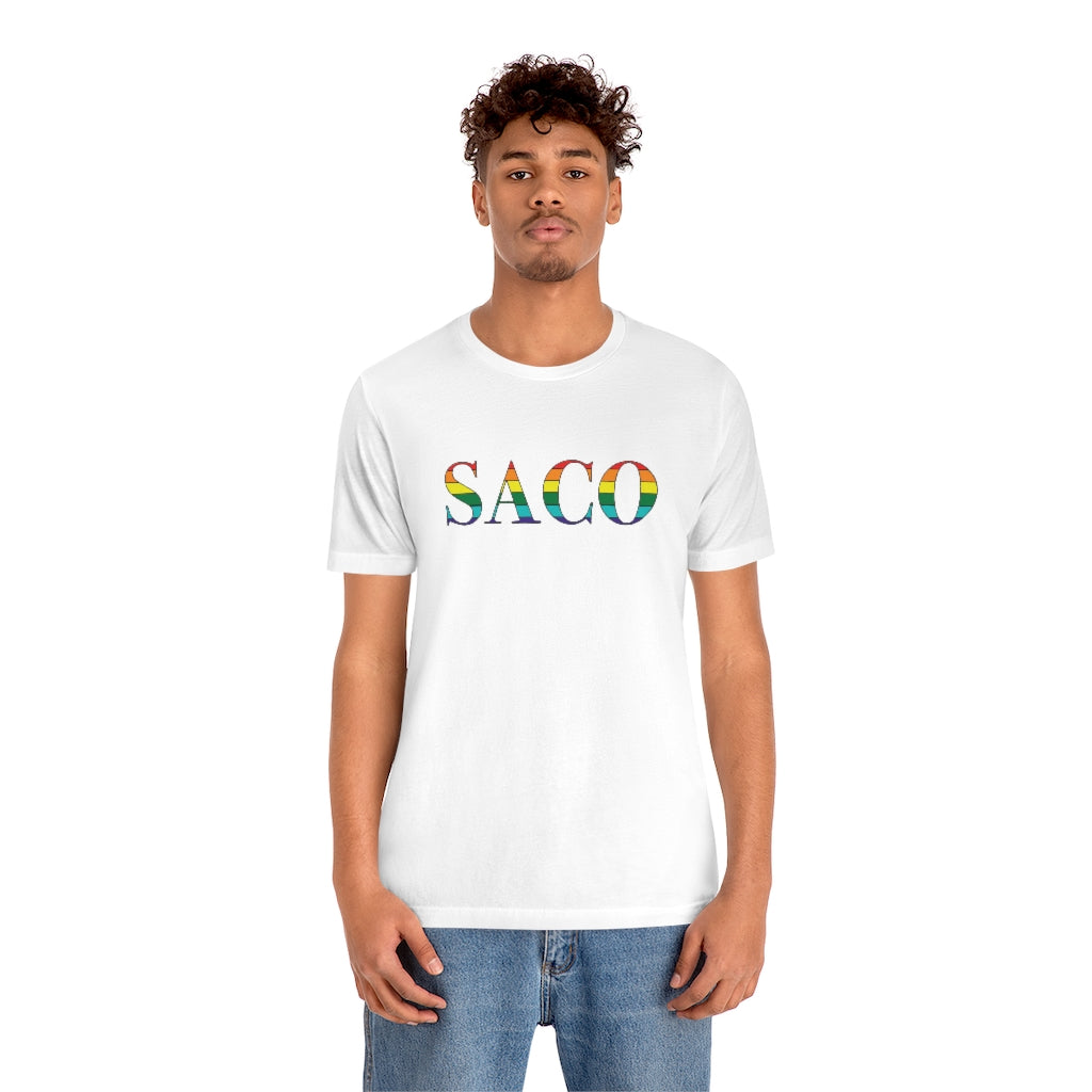 Saco Rainbow Unisex Jersey Short Sleeve Tee