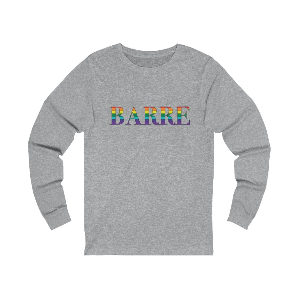 Barre Rainbow Unisex Jersey Long Sleeve Tee