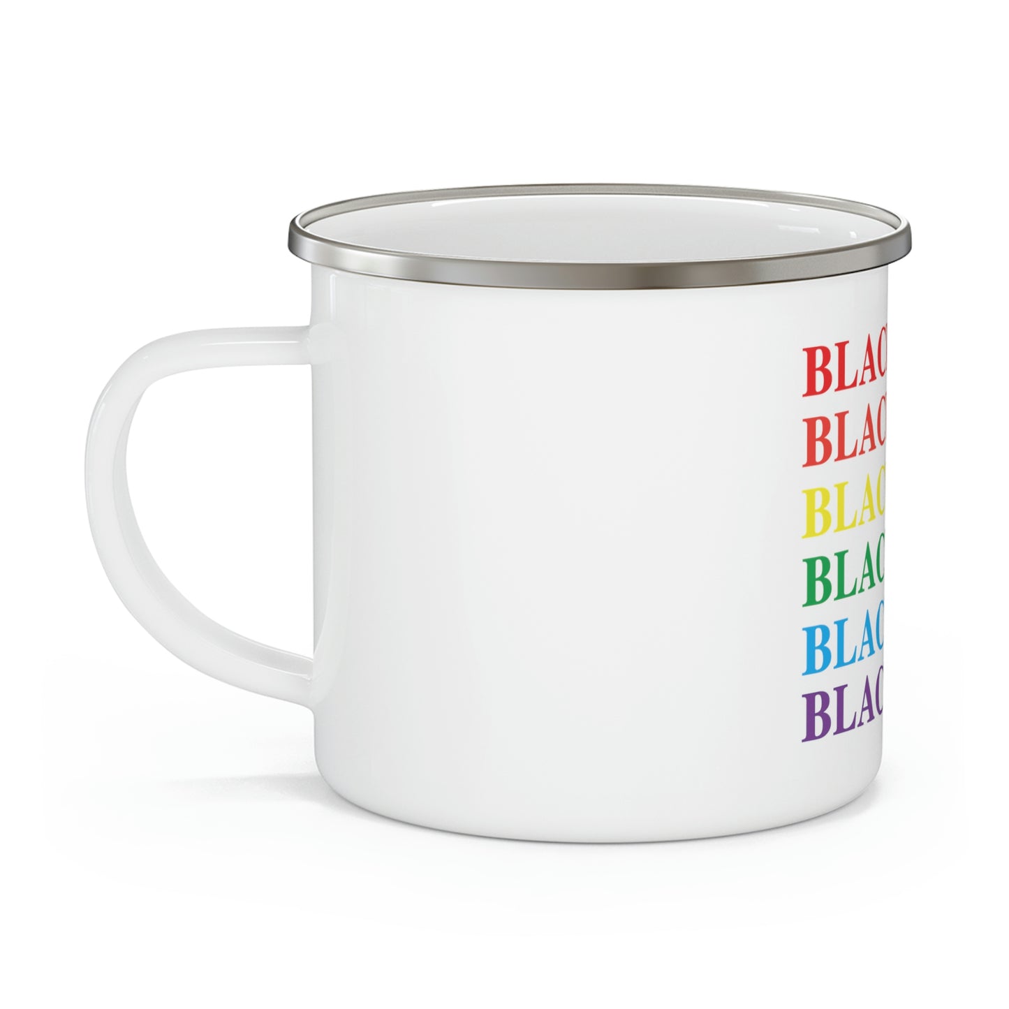 Black Rock Pride Enamel Camping Mug