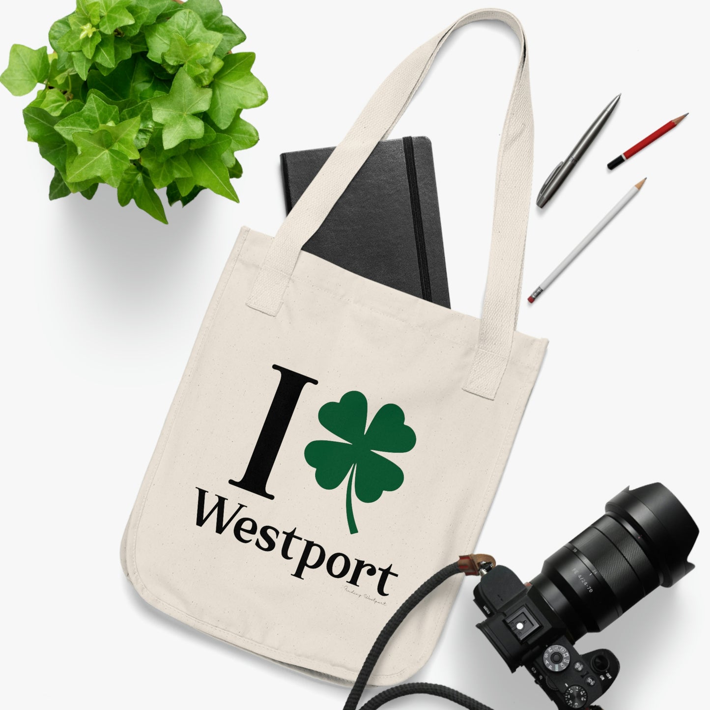 I Clover Westport Organic Canvas Tote Bag