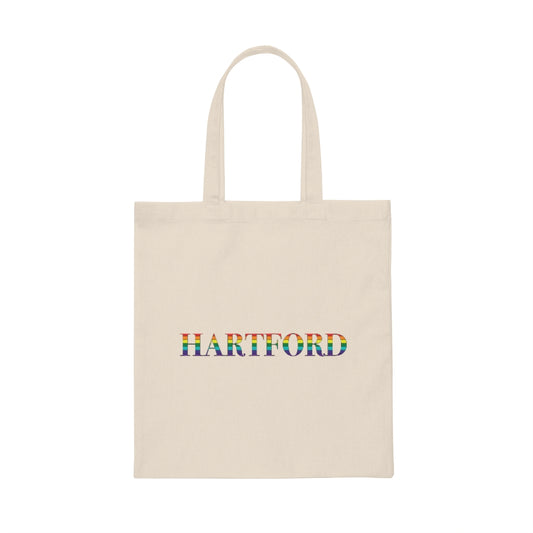 Hartford Rainbow  Canvas Tote Bag