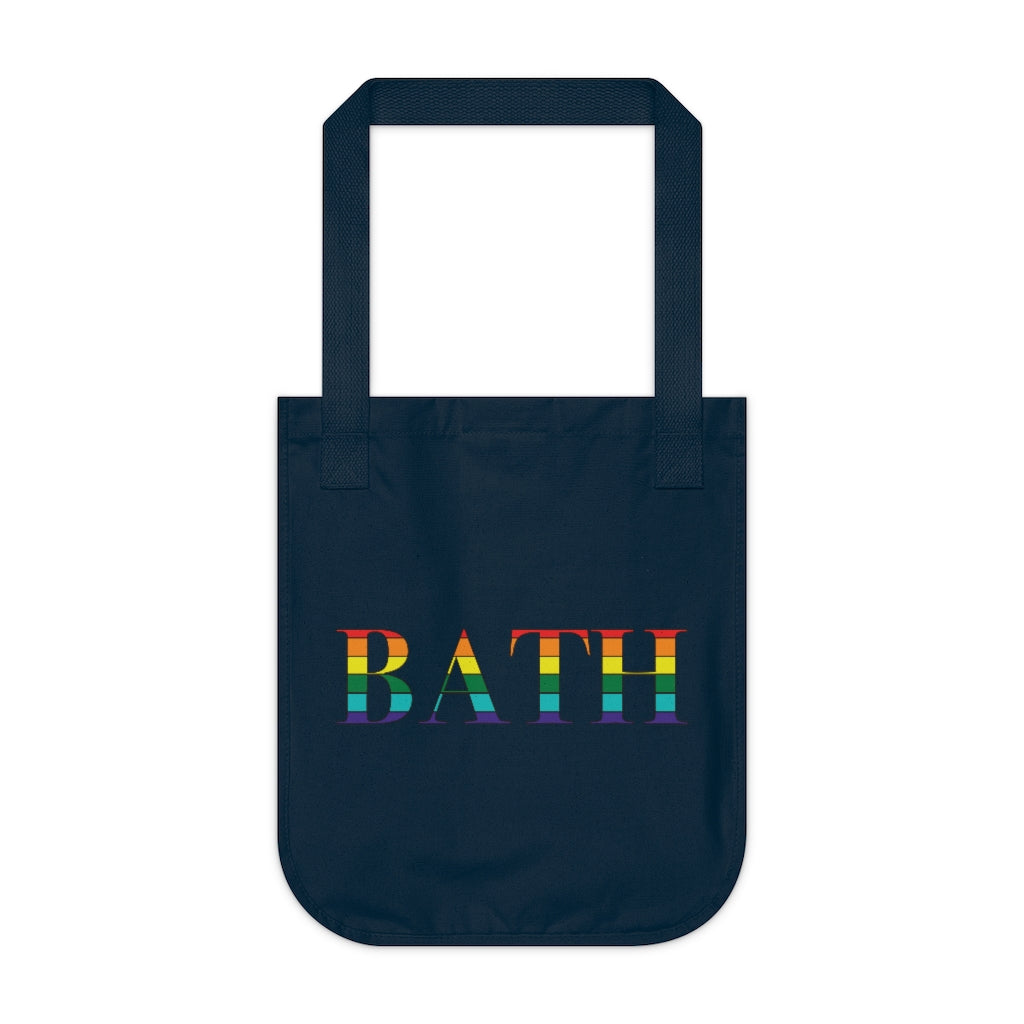 Bath Rainbow Organic Canvas Tote Bag