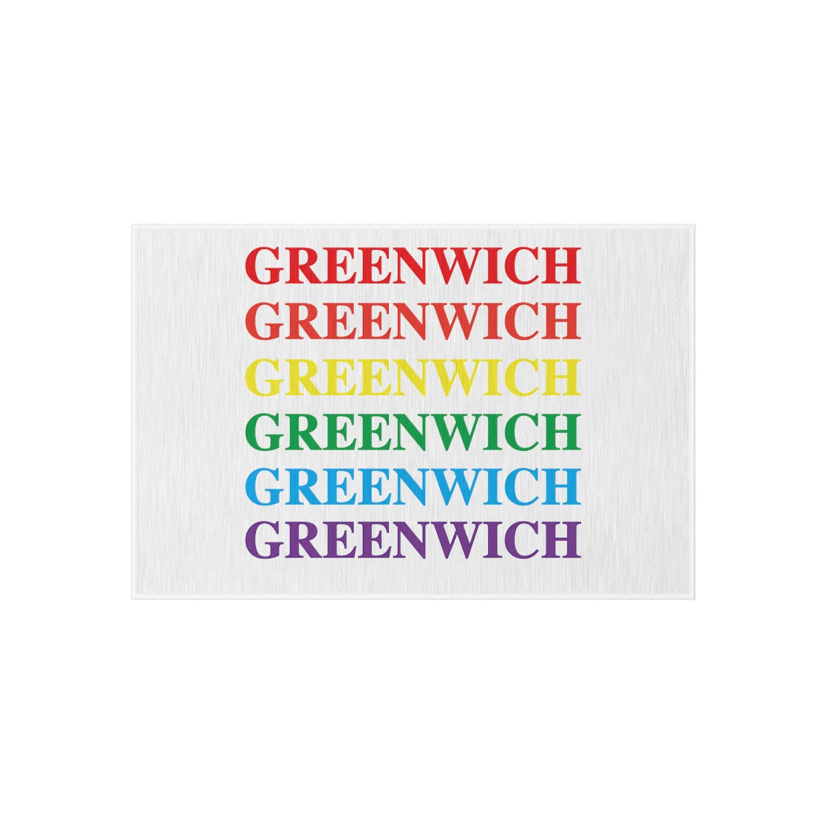 greenwich pride outdoor mat 