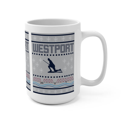 westport ct / connecticut ugly holiday christmas mug 