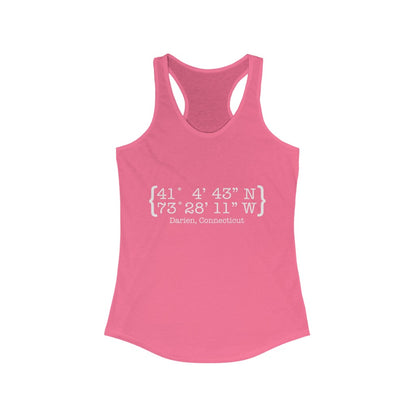 darien ct / connecticut womens tank top shirt 