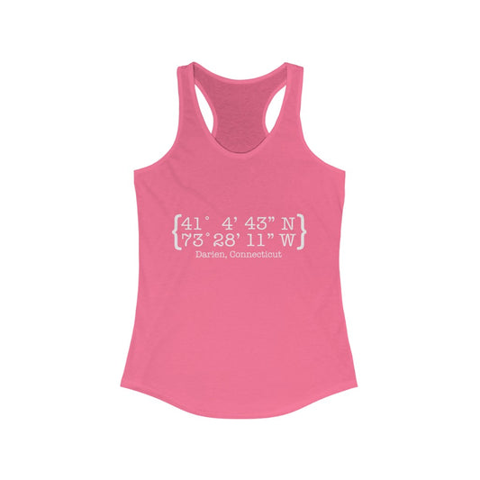 darien ct / connecticut womens tank top shirt 